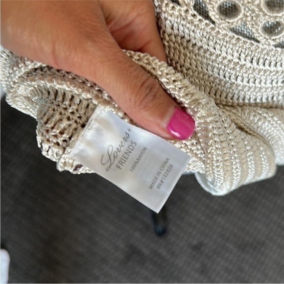 Lovers and Friends NWT Ring It Crochet Dress in Tan - Picture 12 of 12